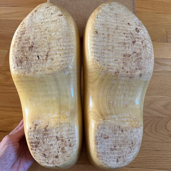 Dutch Wooden Clogs Shoes Holland Size Large - Picture 11 of 16